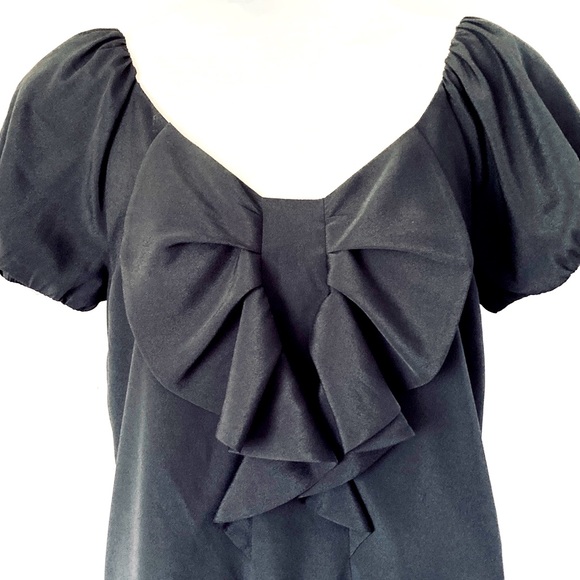 FOREVER NEW large bow Shift Dress black - Picture 2 of 7